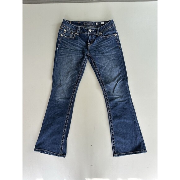 Miss Me Women's Size 28 Signature Boot Bootcut Bling Sequin Pocket Jeans - Picture 6 of 6